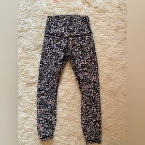 Lululemon x barre3 floral leggings